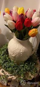 img 8 attached to Colorful 28-Piece Artificial Tulips Set For Stunning Floral Arrangements And Spring Décor
