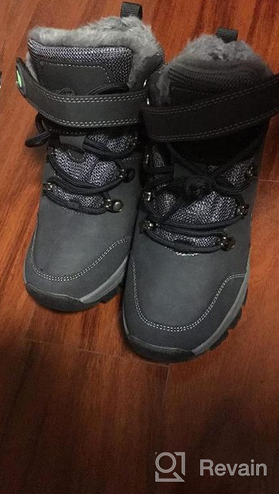 img 1 attached to Stay Warm And Dry With Quseek Kids Winter Snow Boots: Waterproof, Insulated, And Non-Slip! review by Robert Layne