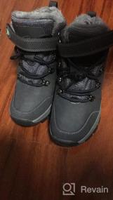 img 5 attached to Оставайтесь в тепле и сухости с зимними ботинками Quseek Kids Winter Snow Boots: водонепроницаемыми, утепленными и нескользящими!
