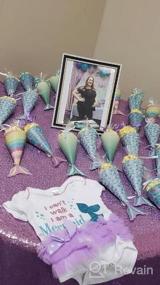 img 6 attached to OurWarm 48Pcs Mermaid Party Favor Boxes с наклейками в виде ракушек, идеально подходящие для детского дня рождения, детского душа и украшений в стиле русалки - высококачественные сумки и принадлежности для угощений