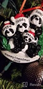 img 6 attached to 2022 Unique Family Christmas Ornaments - Polyresin Panda Bear Family Ornament - Personalized Family Of 3 Decoration - Ideal Gifts For Mom, Dad, Kids, Grandma, Grandpa - Long-Lasting Family Décor