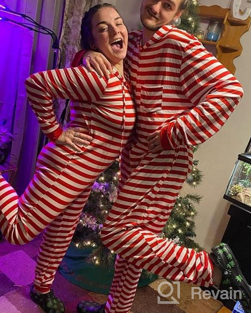 img 1 attached to Family 🎄 Christmas Matching Onesie Pajamas review by Jim Dahl