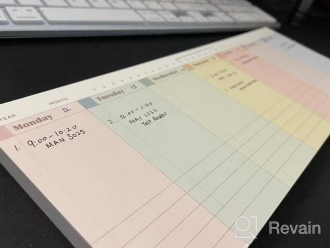 img 1 attached to Rainbow Weekly Calendar Planner Notepad - Get Organized With Oriday'S Daily & Weekly Planning Pads! review by Shawn Martin