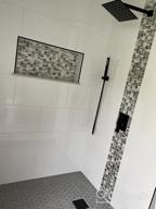 картинка 1 прикреплена к отзыву 6-Inch Square Shower Drain With Quadrato Pattern Grate - Brushed 304 Stainless Steel, Watermark&CUPC Certified, Black | Neodrain от Ryan Morrow
