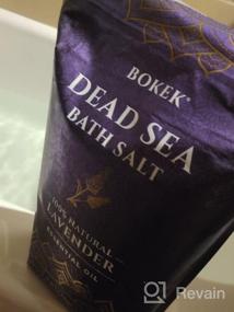 img 5 attached to Органическая мятная соль для ванн Мертвого моря, многоразовая сумка на 8 унций от Bokek