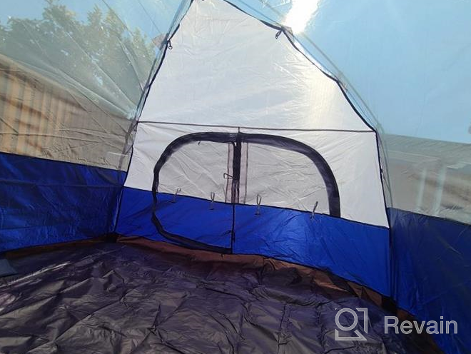 img 1 attached to 4-Person Waterproof Camping Tent With Removable Rain Fly, Lightweight & Portable Backpacking Tent For 4 Seasons Family Gatherings, Hiking And Travel. review by Jim Fuhrer