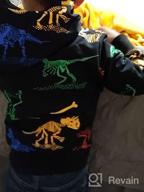 img 1 attached to Parent's Pick: HZXVic Dinosaur Sweatshirt Pullover 🦖 Black 6T - Trendy Boys' Fashion Hoodie & Sweatshirt review by Justin Gomez