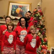 img 1 attached to 🎄 KikizYe Boys' Holiday Christmas Matching Sleeves Clothing review by Jason Gay