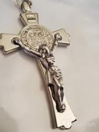 img 1 attached to Set Of 12 Large Italian St Benedict Cross Rosary Baptism Favors Religious Gifts First Communion Bulk Cross Keychain Wholesale review by Kristen Wheeler
