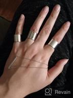 img 1 attached to Silver Plated Adjustable Brushed Metal Tube Knuckle Ring Set Of 3 - Spinningdaisy review by Ryan Whatley
