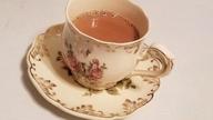 img 1 attached to Vintage Floral Porcelain Tea Cups: YOLIFE'S Set Of 2 Cups And Saucers - 8 Oz review by Jamie Kamoso