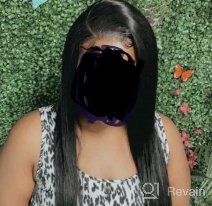 img 1 attached to ALLRUN Straight Hair Bundles With Frontal 3 Bundles With 13X4 Lace Frontal(18 18 18+16Lace Frontal) 100% Unprocessed Virgin Human Hair Bundles With Frontal Natural Color review by Nate Eich