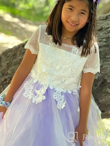 img 1 attached to Sittingley Fancy Girls Pageant Dresses Girls' Clothing review by Mariah Johnson