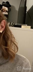 img 5 attached to 🌟 Sparkling Zirconia Initial Alphabet Letter Earrings - Perfect Girls' Jewelry!