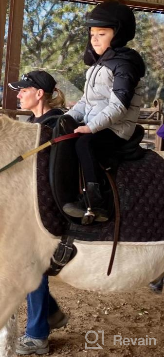 img 1 attached to Saxon Syntovia Zip Paddock Boots: Top Choice for Children's Equestrian Footwear review by James Hounds