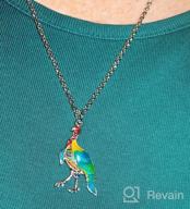 img 1 attached to WEVENI Enamel Alloy Thanksgiving Turkey Necklace: Stylish Chicken Pendant Charms for Women & Girls review by Anthony Boylan