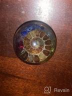 img 1 attached to Enhance Your Home Decor With Mookaitedecor'S 7 Chakra Drawer Knobs: Set Of 2 Ammonite Fossil Resin Crystal Stone Pulls With Screws For Dressers, Cupboards, Kitchens, And Wardrobes. review by Threlkeld Drauch