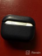 img 1 attached to Protect Your AirPods Pro With Handmade Genuine Leather Case By Lopie - Shockproof, Dust/Dirt Proof And Portable - Black review by Divine Christmas