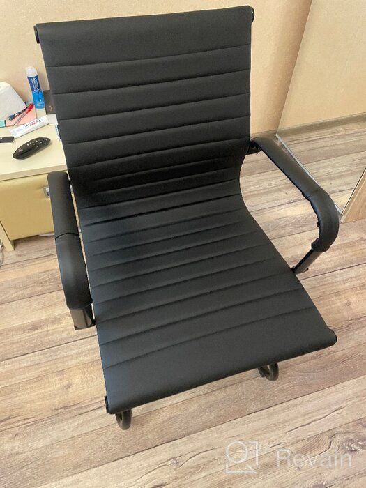 img 3 attached to Chair Everprof Leo CF, metal/artificial leather, color: black/chrome review by Celina Wojnowska ᠌