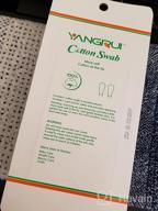 img 1 attached to 375 Count Bamboo Stick Double Round Cotton Swabs By YANGRUI - BPA Free, Eco-Friendly, Naturally Pure Ear Swabs (1 Pack) review by Gabriel Day