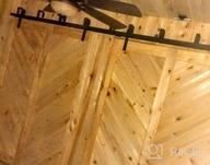 img 1 attached to Low Ceiling Wall Mount Double Track Bypass Barn Door Hardware Kit For Closet Double Wooden Doors - ZEKOO 4-16FT (6.6FT Bypass Kit) review by Corey Bigglesworth