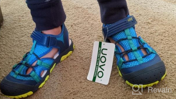 img 1 attached to 👟 Premium UOVO Sandals: Toddler Athletic Outdoor Boys' Shoes for Sandals - Comfortable and Durable Footwear review by Trey Dikici