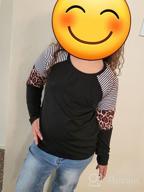 img 1 attached to Cute And Cozy: EVALESS Long Sleeve Shirts For Girls - Striped Tops With Plain Pullovers And Crewnecks review by Casey Vance