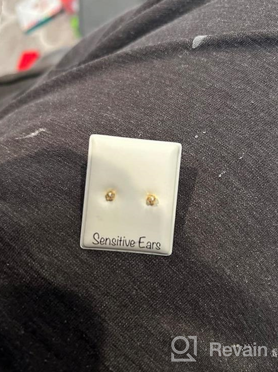 img 1 attached to 👧 Studex Tiny Tips Children's Earrings- Pearl Studs in Prong Setting, Hypoallergenic & Nickel-Free Jewelry, Ideal Birthday Gift for Girls, Gold-Plated Post review by Alex Prince