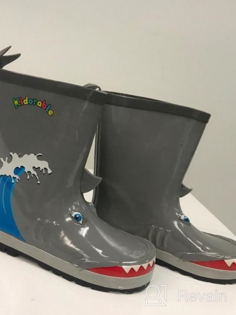 img 1 attached to Get Your Little One Ready for 👦 Adventure with Kidorable Blue Space Hero Rain Boots review by Tim Thuss