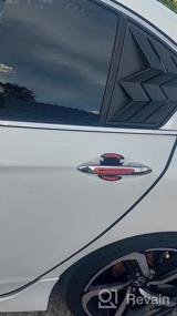img 5 attached to GT Lambo Style ABS Матовая черная жалюзи на заднее стекло для Honda Accord Sedan 2013-2017: Солнцезащитная крышка лобового стекла