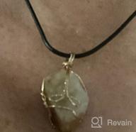 img 1 attached to YGLINE Raw Stone Healing Crystal Necklace: Enhancing Wellness and Beauty for Women review by Michael Cormier