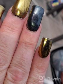 img 8 attached to Зеркальная пудра для ногтей из розового золота с блестками и хромированным украшением - Solid Pigment Art