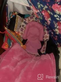 img 5 attached to Удобная и безопасная подушка для поддержки головы в автокресле для малышей - розовая KAKIBLIN Мягкая поддержка шеи и тела для вашего ребенка