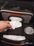 img 1 attached to Stay Organized On-The-Go With Itzy Ritzy Travel Wipes Case - Holds Up To 64 Wipes And Includes Removable Clips For Car Visor Or Seat Back In Vanilla Latte review by Mindi Gefroh