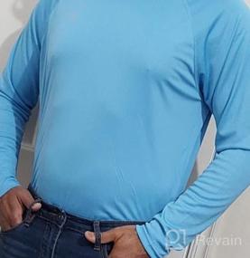 img 6 attached to Ewedoos UPF 50+ Fishing Shirts For Men Long Sleeve Tee Shirts Rash Guard For Men UV Protection Swim Sun Shirts For Men