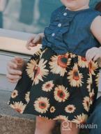 img 1 attached to Toddler Girl Summer Outfit - Sunflower Princess Dress, Denim Sleeveless Clothes, Jean Tutu Skirt For Girls review by Glen Elevyn