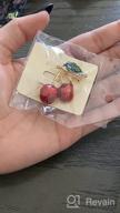img 1 attached to 🍒 Bobauna Red Enamel Twin Cherry Brooch Pin - Fruit Jewelry Accessory for Women and Girls review by Randi Hernandez