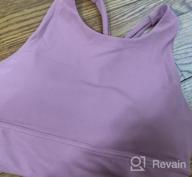 img 1 attached to Medium Support Strappy Yoga Sports Bras For Women With Padded Tank Top - Lemedy review by Jake Jones