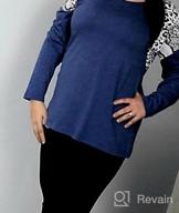 img 1 attached to Lace Accented Casual Comfort: Liher Women'S Long Sleeve Tunic Tops With Solid Color And Loose Fit review by Doris Tran
