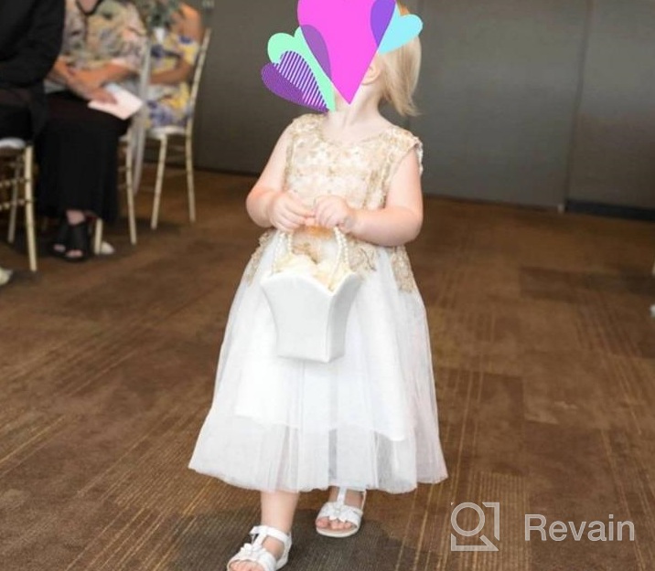 img 1 attached to Stylish Mud Kingdom Tulle Sleeveless Dress for Little Girls: Perfect for a Fashionable Summer! review by Amanda Adams