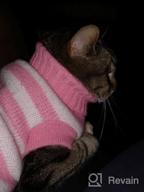 img 1 attached to Soft And Warm Striped Sweater For Cats And Small Dogs - High Stretch, Perfect For Male And Female Kittens - Knitwear Pet Clothes review by Adrian Garcia