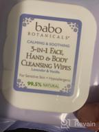 img 1 attached to Gentle Cleansing Wipes For Sensitive Skin - Babo Botanicals Calming 3-In-1 Face, Hand & Body With French Lavender & Meadowsweet - 30 Ct. review by Darren Munajj