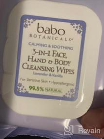 img 6 attached to Gentle Cleansing Wipes For Sensitive Skin - Babo Botanicals Calming 3-In-1 Face, Hand & Body With French Lavender & Meadowsweet - 30 Ct.