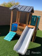 img 1 attached to Create An Outdoor Wonderland With The Step2 Woodland Adventure Playhouse And Slide For Kids review by Michael Harden