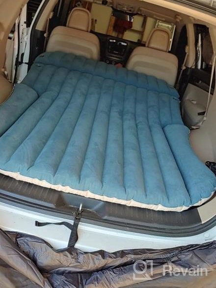 img 1 attached to WEY&FLY SUV Air Mattress Thickened And Double-Sided Flocking Travel Mattress Camping Air Bed Dedicated Mobile Cushion Extended Outdoor For SUV Back Seat 4 Air Bags review by Eric Sharp