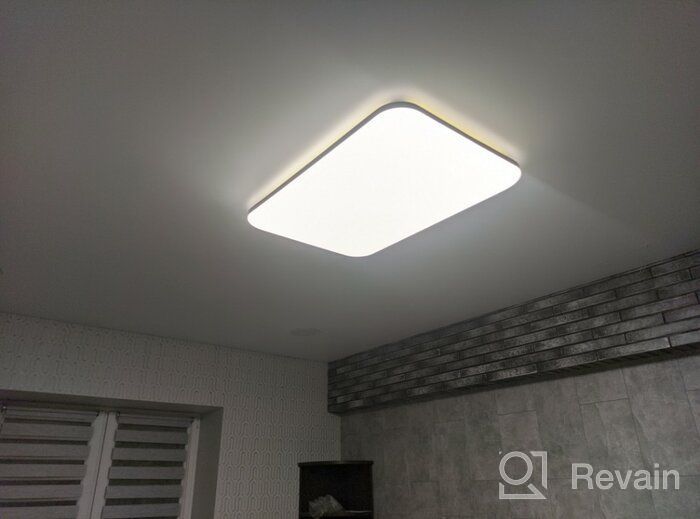 img 1 attached to 💡 Yeelight Halo Smart LED Ceiling Light Pro YLXD49YL: 100W, 93x63cm, White Armature & Shade Color review by Czeslawa Jaworska ᠌