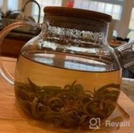 img 1 attached to CnGlass Clear Glass Teapot - Stovetop Safe, 40.6Oz Capacity, Removable Filter Spout For Loose Leaf Tea And Blooming Tea review by Jason Masango