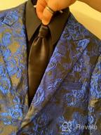 img 1 attached to Make A Statement At Your Next Event With COOFANDY'S Men'S Floral Tuxedo Jacket review by Mason Gordon