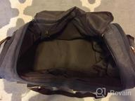 img 1 attached to Kemy'S Genuine Leather Canvas Duffle Bag - Perfect Weekend Bag For Men And Women review by Cathy Magel