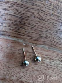 img 5 attached to 💎 Girls' Jewelry: Polished Screwback Earrings for Children's Piercings